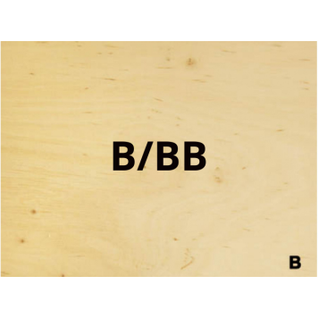 Фанера ФК березова B/BB (1/2) ш2 1525x1525x18